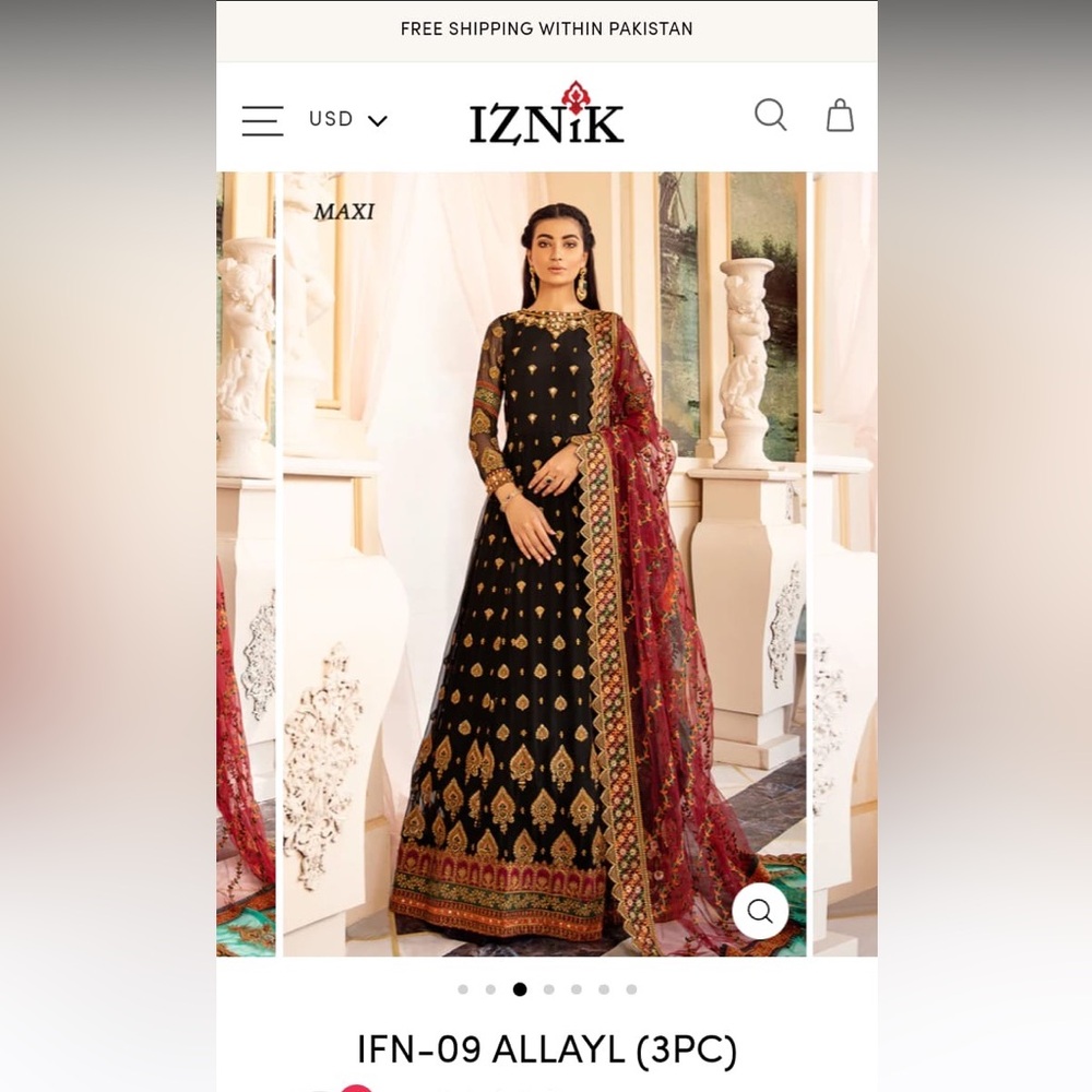 Reduced: Iznik anarkali suit